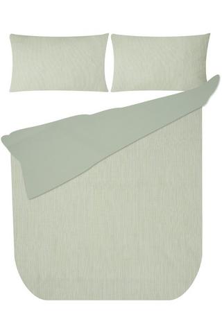YARN DYE STRIPE POLYESTER DUVET COVER
