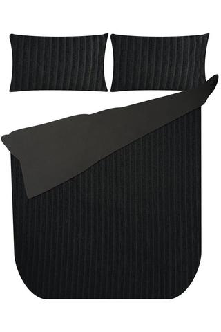 TUFTED STRIPE POLYESTER DUVET  COVER