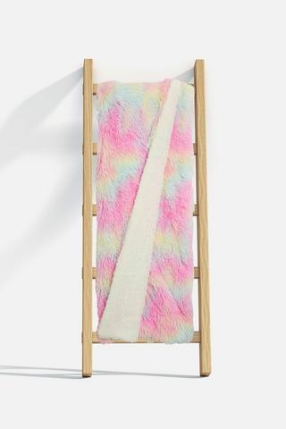 KIDS LONG PILE FAUX FUR BLANKET