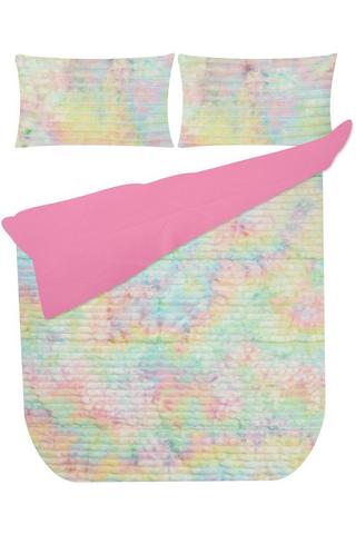 KIDS WINTER PLUSH RAINBOW COMFORTER
