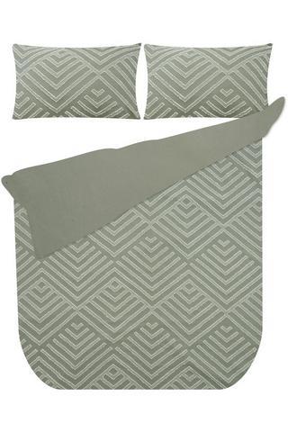 GEO TUFTED POLYESTER DUVET COVER
