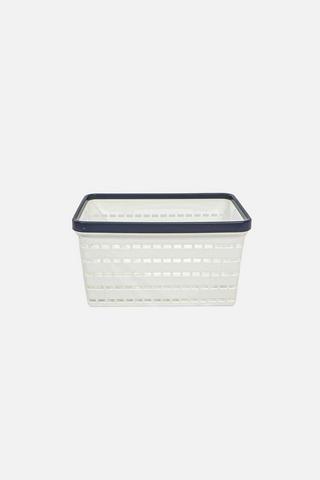 STRIPED STORAGE BASKET