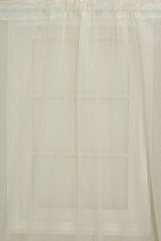 2 PACK GOLD STRIPE SHEER TAPED CURTAIN 140X218CM