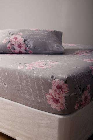 3 PIECE FRENCH ROSE WINTER SHEET SET