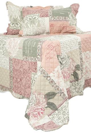 3 PIECE CLAIRE POLYESTER QUILT SET