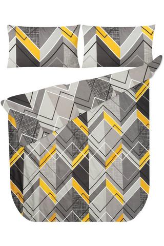 STAVROSS GEO POLYESTER DUVET COVER