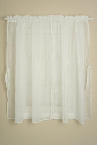 PINSTRIPE SHEER CAFE CURTAIN 230X120CM