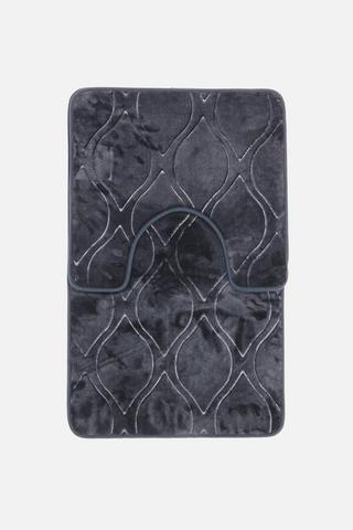 2 PIECE LUX BATHMAT SET