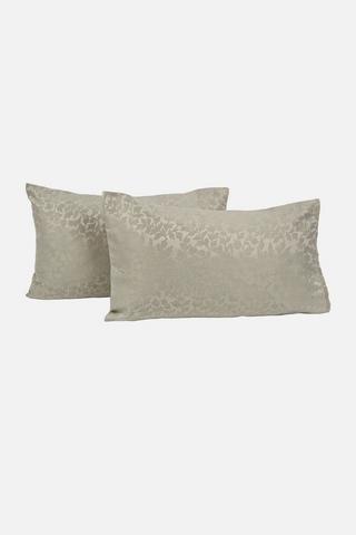 2 PACK JACQUARD STANDARD PILLOWCASES