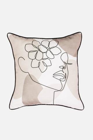 SALLY LINE PRINTED SCATTER 50X50CM