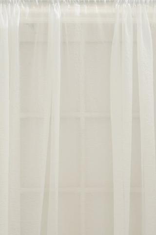 CRUSHED SHEER TAPED CURTAIN 260X218CM