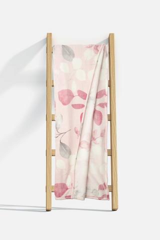 FOLIAGE LEAVES CORAL FLEECE BLANKET 150X200CM