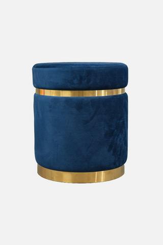 VELVET OTTOMAN