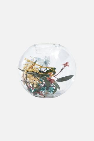 DRIED FLOWERS TEALIGHT HOLDER
