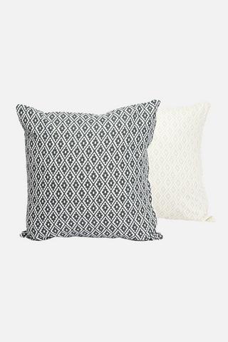 2 PACK GEO PATTERN SCATTER COVERS 43X43CM
