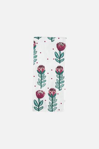 PRETTY PROTEA DISH CLOTH