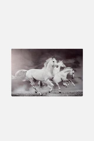 WILD HORSES WALL ART 60X90CM
