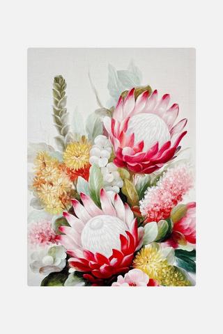 NATIVE FLORA WALL ART 38X58CM