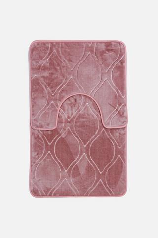 2 PIECE LUX BATHMAT SET