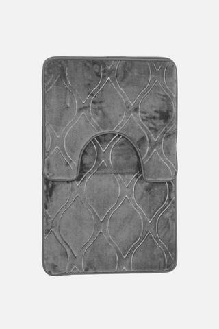 2 PIECE LUX FOAM BATHMAT SET