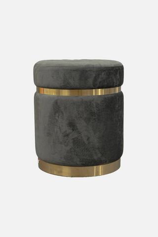 VELVET OTTOMAN