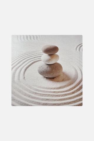 ZEN PEBBLES WALL ART 38X38CM