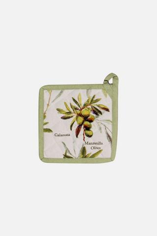 OLIVE TAP PRINTED POT HOLDER