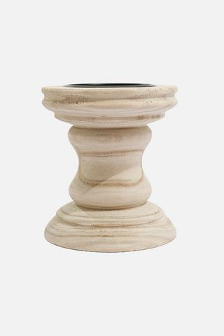 WOODEN CANDLE HOLDER