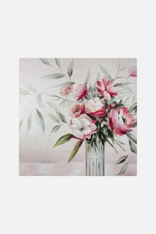 FLORAL BUSH WALL ART 60X60CM