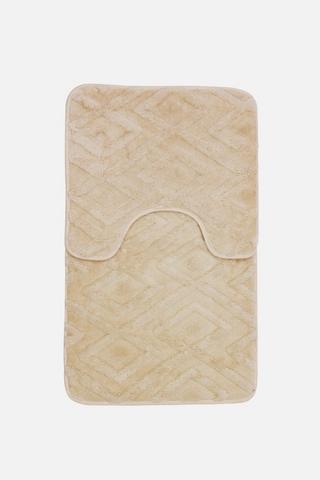 2 PIECE RAEGAN SHERPA BATHMAT SET