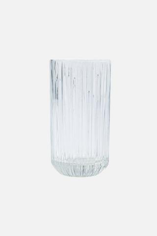 RIBBED HI BALL GLASS