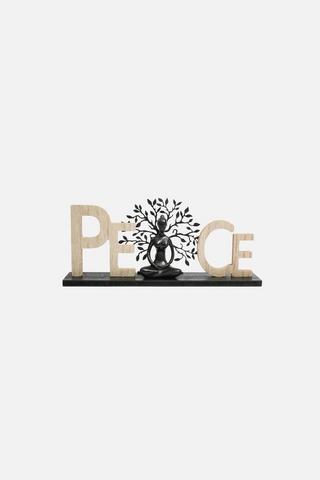 PEACE YOGA LADY DECORATIVE PLINTH