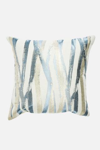 ABSTRACT JACQUARD SCATTER COVER 50X50CM