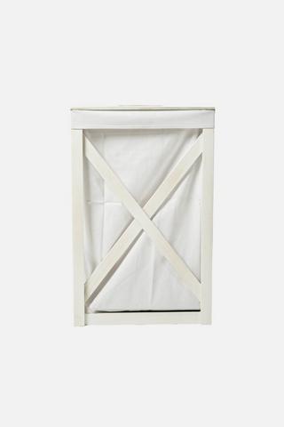 CRISS CROSS SLAT LAUNDRY BASKET