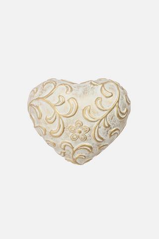 EMBOSSED HEART ORNAMENT