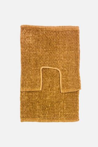 2 PIECE BASKETWEAVE BATHMAT SET