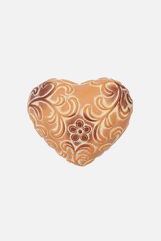 EMBOSSED HEART ORNAMENT