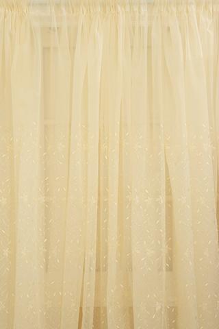 XW VOILE SHEER TAPED CURTAIN 500X218CM