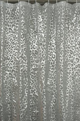 LEOPARD PRINTED SHOWER CURTAIN