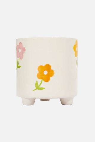 FLORAL DECORATIVE PLANTER