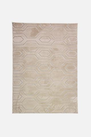 CARVED SHERPA RUG 120X160CM