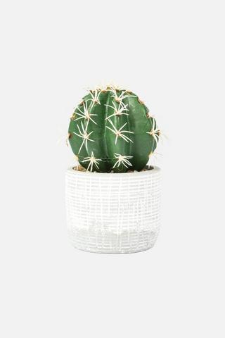 POTTED HATCH FAUX CACTUS