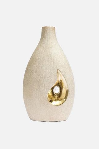 GOLD SCRATCH DECORATIVE VASE
