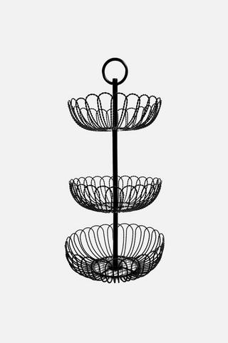 3 TIER WIRE FRUIT BASKET