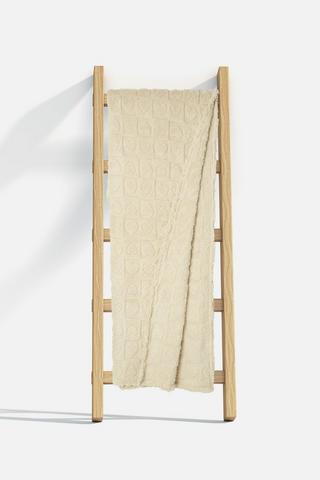 JACQUARD SHERPA BLANKET 70X45CM