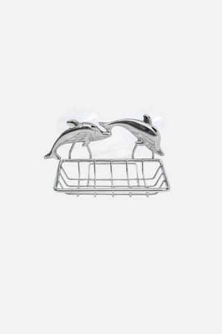 CHROME DOLPHIN SOAP DISH