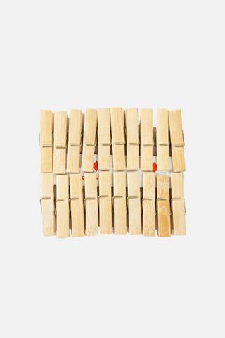 20CM BAMBOO WASHING PEGS