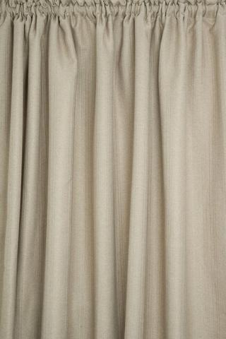 HERRINGBONE BLOCKOUT TAPED CURTAIN 230X218CM