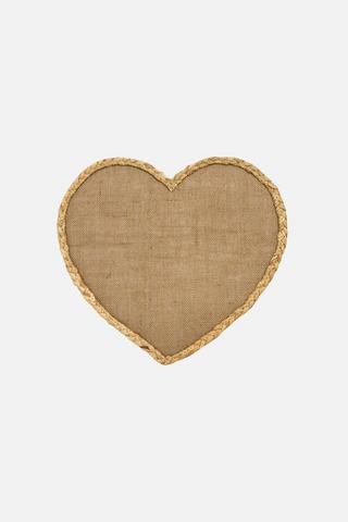 HEART JUTE PLACEMAT