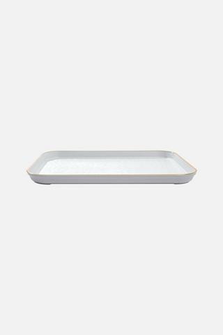 GOLD TRIM TRAY 37X26CM